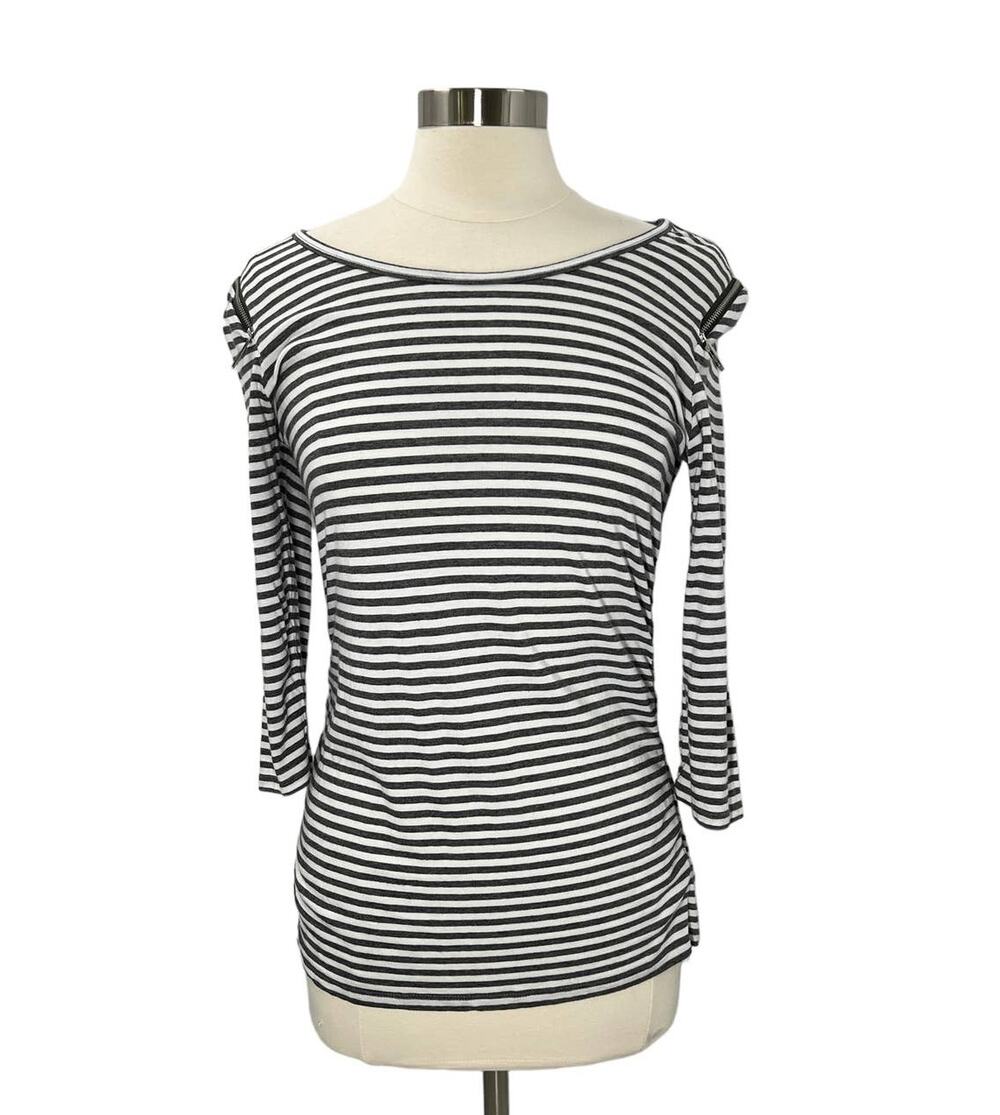 MICHAEL KORS 3/4 Sleeve Striped SZ MD